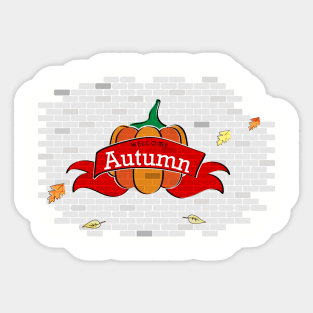 Welcome Autumn Sticker